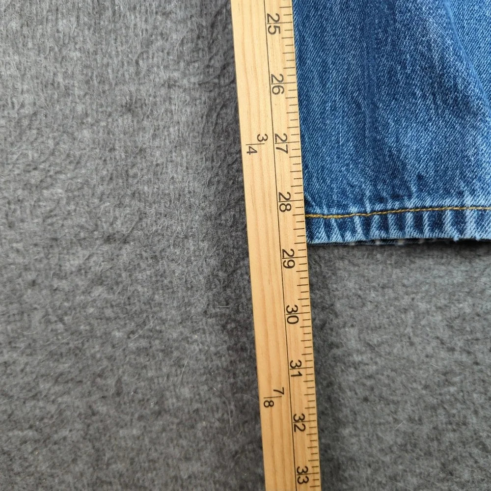 Levis 501 Jeans Mens 34x29 Blue Faded Whiskers Wallet‎ Classic Button Fly